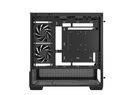 Računalniško ohišje DeepCool CG380 3F, mATX, Midi-Tower, kaljeno steklo, črno