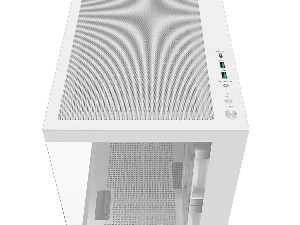 Računalniško ohišje DeepCool CG380 3F, mATX, Midi-Tower, kaljeno steklo, belo