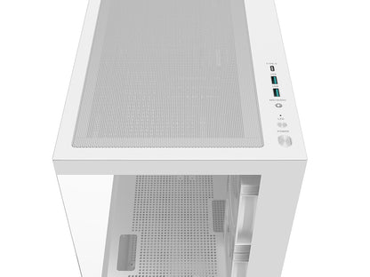 Računalniško ohišje DeepCool CG380 3F, mATX, Midi-Tower, kaljeno steklo, belo