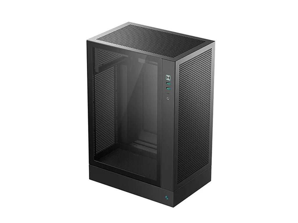 Računalniško ohišje DeepCool CH170 PLUS, ITX, Micro-ATX, kaljeno steklo, črno