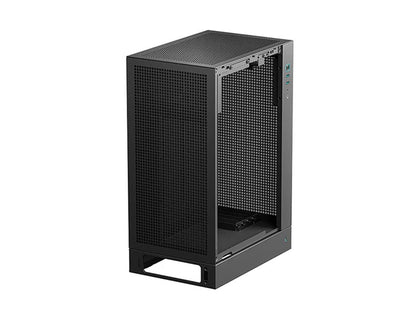 Računalniško ohišje DeepCool CH170 PLUS, ITX, Micro-ATX, kaljeno steklo, črno