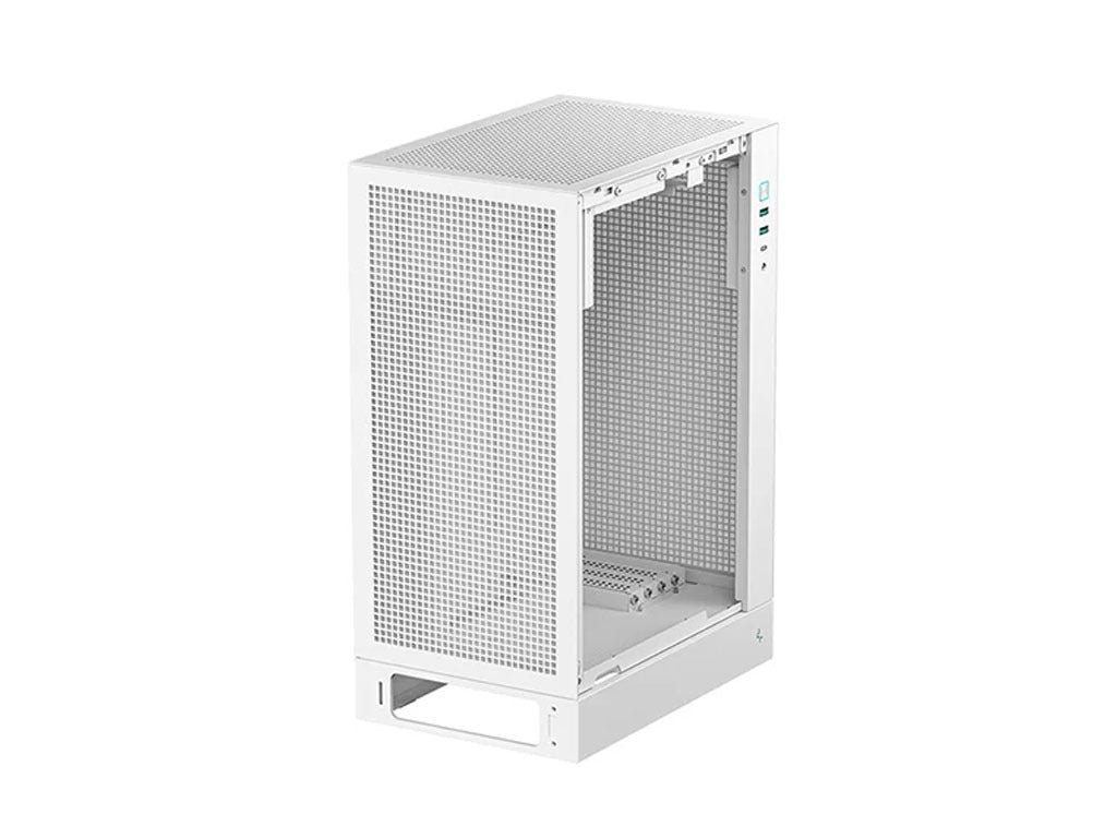 Računalniško ohišje DeepCool CH170 PLUS WH, ITX, Micro-ATX, kaljeno steklo, belo