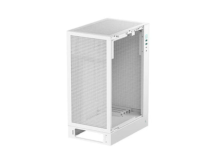 Računalniško ohišje DeepCool CH170 PLUS WH, ITX, Micro-ATX, kaljeno steklo, belo