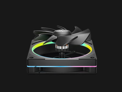 Komplet za tekočinsko hlajenje AIO Liquid Cooler DeepCool LM240, 240mm, LCD, ARGB, črn