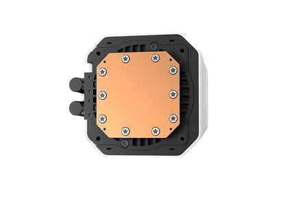 Komplet za tekočinsko hlajenje AIO Liquid Cooler DeepCool LM240 WH, 240mm, LCD, ARGB, bel