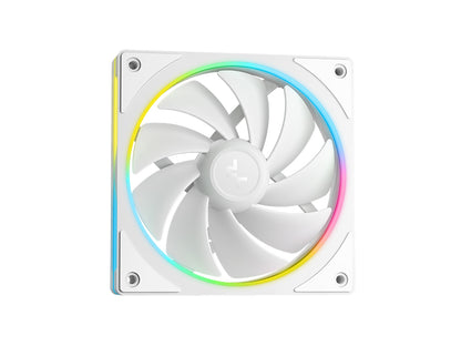 Komplet za tekočinsko hlajenje AIO Liquid Cooler DeepCool LM240 WH, 240mm, LCD, ARGB, bel