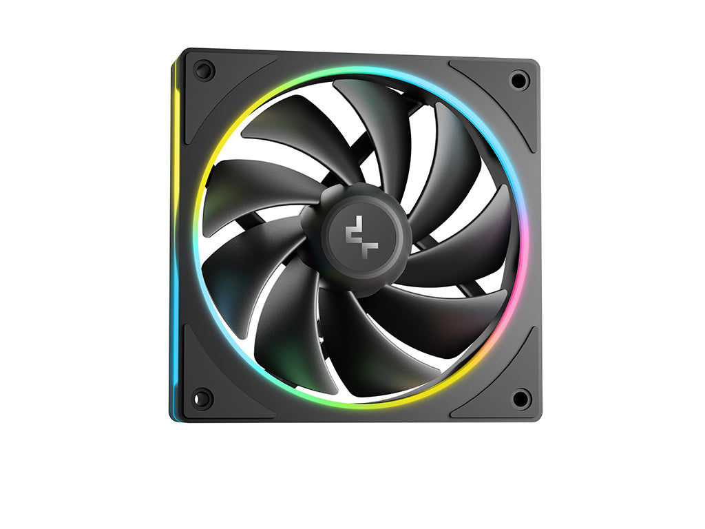 Komplet za tekočinsko hlajenje AIO Liquid Cooler DeepCool LM360, 360mm, LCD, ARGB, črn