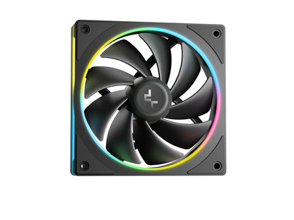 Komplet za tekočinsko hlajenje AIO Liquid Cooler DeepCool LM360, 360mm, LCD, ARGB, črn