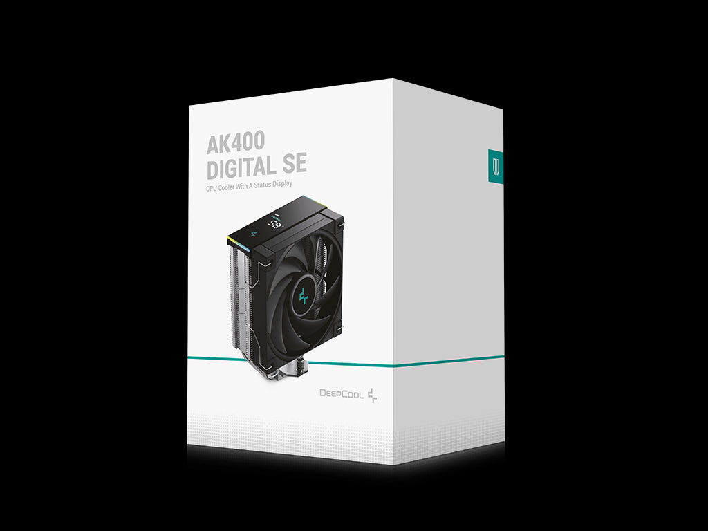 Hladilnik za procesor DeepCool AK400 DIGITAL SE, 120mm, ARGB, LCD, črn