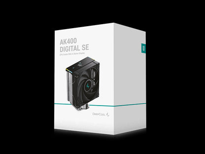 Hladilnik za procesor DeepCool AK400 DIGITAL SE, 120mm, ARGB, LCD, črn