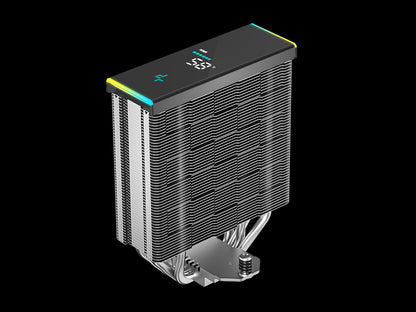 Hladilnik za procesor DeepCool AK400 DIGITAL SE, 120mm, ARGB, LCD, črn