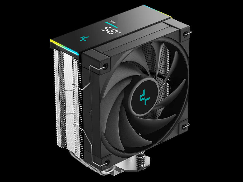 Hladilnik za procesor DeepCool AK400 DIGITAL SE, 120mm, ARGB, LCD, črn