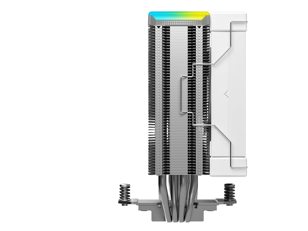 Hladilnik za procesor DeepCool AK400 DIGITAL SE WH, 120mm, ARGB, LCD, bel