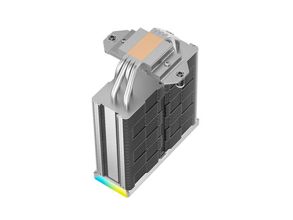 Hladilnik za procesor DeepCool AK400 DIGITAL SE WH, 120mm, ARGB, LCD, bel