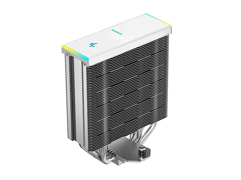 Hladilnik za procesor DeepCool AK400 DIGITAL SE WH, 120mm, ARGB, LCD, bel