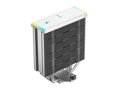 Hladilnik za procesor DeepCool AK400 DIGITAL SE WH, 120mm, ARGB, LCD, bel