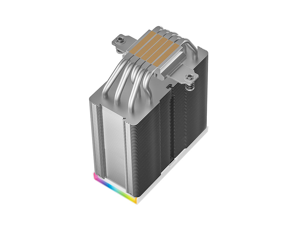 Hladilnik za procesor DeepCool AK500S DIGITAL SE WH, 120mm, ARGB, LCD, bel