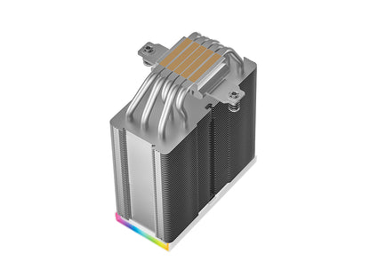 Hladilnik za procesor DeepCool AK500S DIGITAL SE WH, 120mm, ARGB, LCD, bel