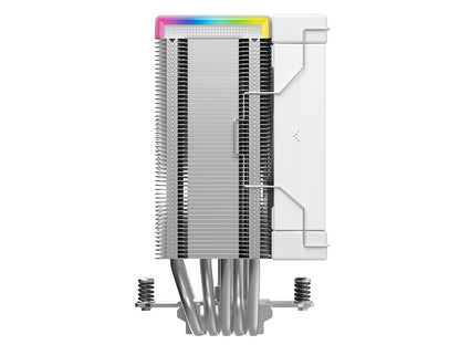 Hladilnik za procesor DeepCool AK500S DIGITAL SE WH, 120mm, ARGB, LCD, bel