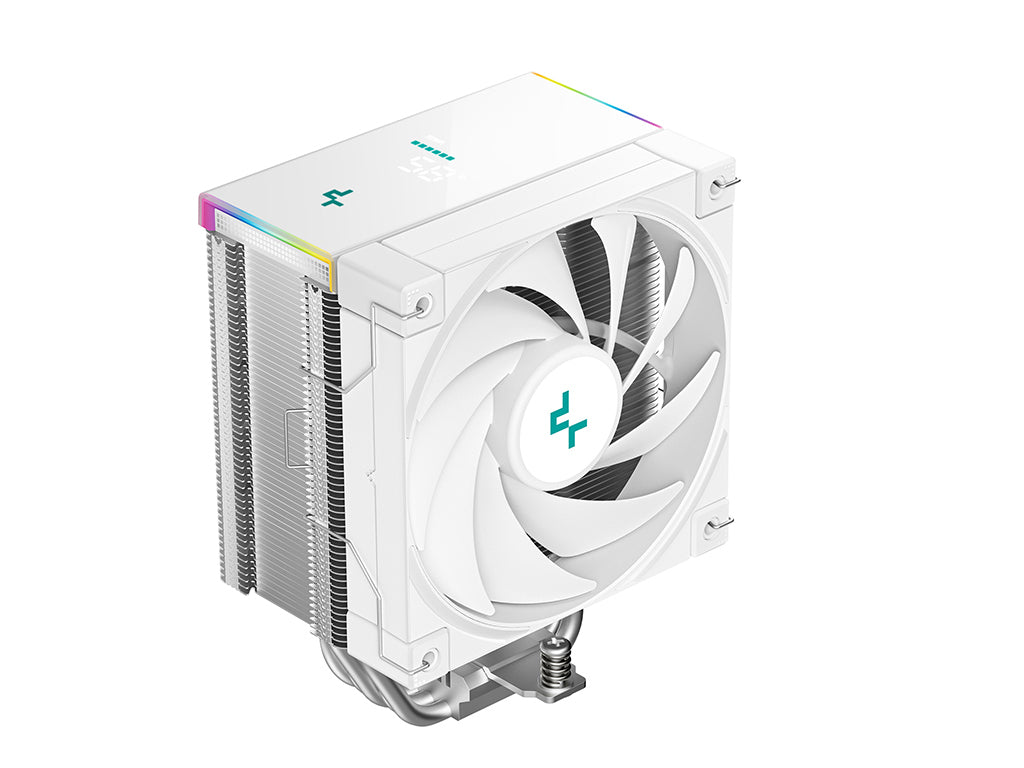 Hladilnik za procesor DeepCool AK500S DIGITAL SE WH, 120mm, ARGB, LCD, bel