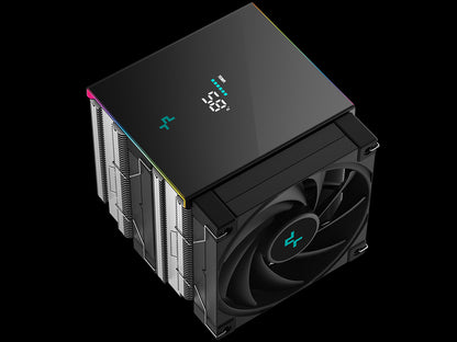 Hladilnik za procesor DeepCool AK620 DIGITAL SE, 2x120mm, ARGB, LCD, črn