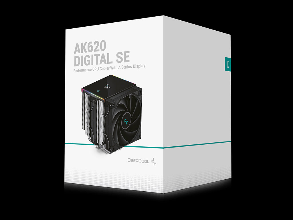 Hladilnik za procesor DeepCool AK620 DIGITAL SE, 2x120mm, ARGB, LCD, črn