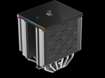 Hladilnik za procesor DeepCool AK620 DIGITAL SE, 2x120mm, ARGB, LCD, črn