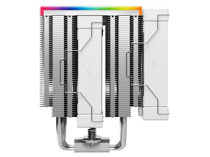 Hladilnik za procesor DeepCool AK620 DIGITAL SE WH, 2x120mm, ARGB, LCD, bel