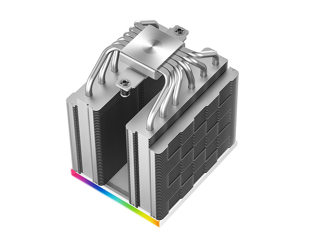 Hladilnik za procesor DeepCool AK620 DIGITAL SE WH, 2x120mm, ARGB, LCD, bel