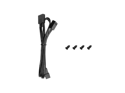Ventilator za ohišje DeepCool FL12 SE ARGB PWM 120mm, črn