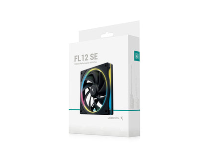 Ventilator za ohišje DeepCool FL12 SE ARGB PWM 120mm, črn