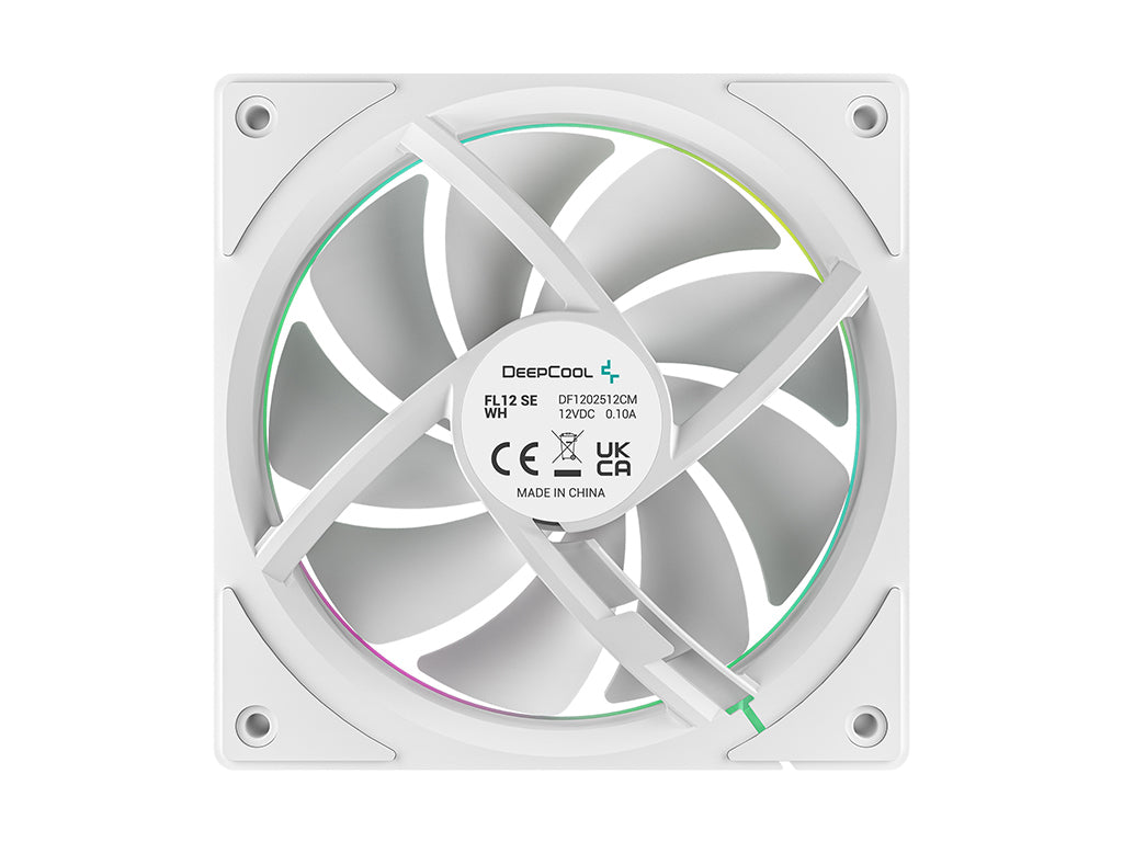 Ventilator za ohišje DeepCool FL12 SE 3-IN-1 WH ARGB PWM 120mm, 3 Pack, bel