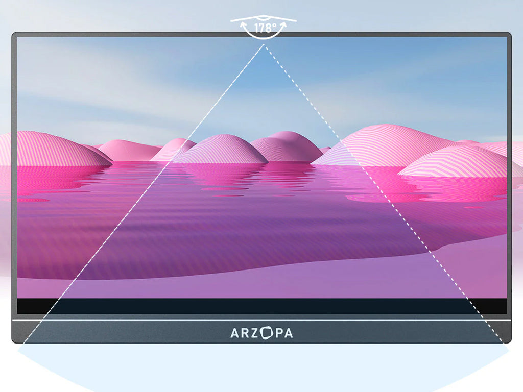 Prenosni monitor 15.6'' (40 cm) FullHD IPS 60Hz, mHDMI, USB-C, zvočniki, ARZOPA A1