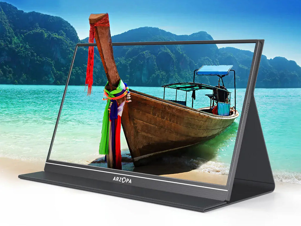 Prenosni monitor 15.6'' (40 cm) FullHD IPS 60Hz, mHDMI, USB-C, zvočniki, ARZOPA S1 TABLE
