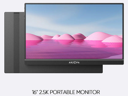 Prenosni monitor 16.0'' (41 cm) QHD IPS 60Hz, mHDMI, USB-C, zvočniki, ARZOPA Z1RC