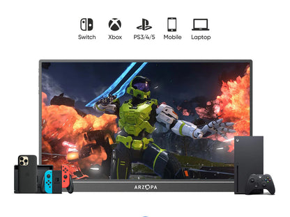 Prenosni monitor 16.0'' (41 cm) QHD IPS 60Hz, mHDMI, USB-C, zvočniki, ARZOPA Z1RC