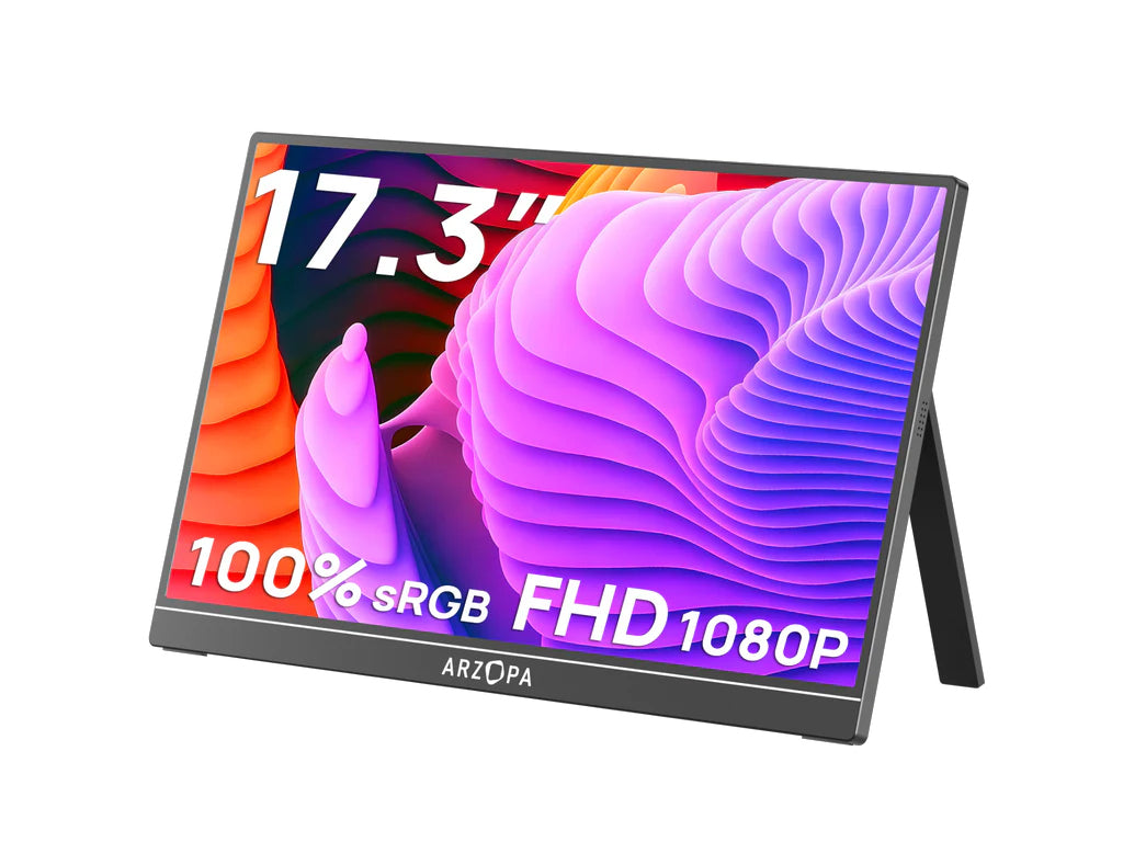 Prenosni monitor 17.3'' (44 cm) FullHD IPS 60Hz, mHDMI, USB-C, zvočniki, ARZOPA A1M