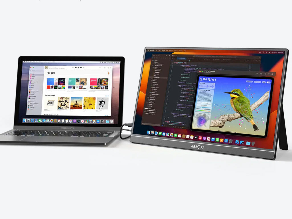 Prenosni monitor 17.3'' (44 cm) FullHD IPS 60Hz, mHDMI, USB-C, zvočniki, ARZOPA A1M