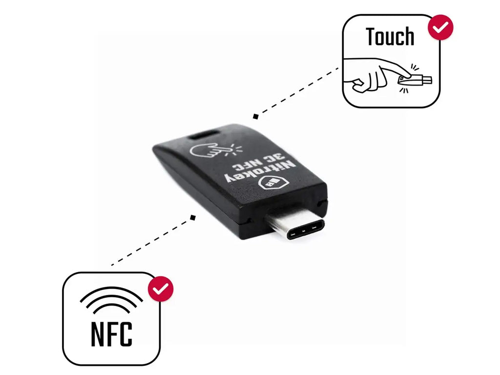 Varnostni ključ Nitrokey 3C NFC, USB-C
