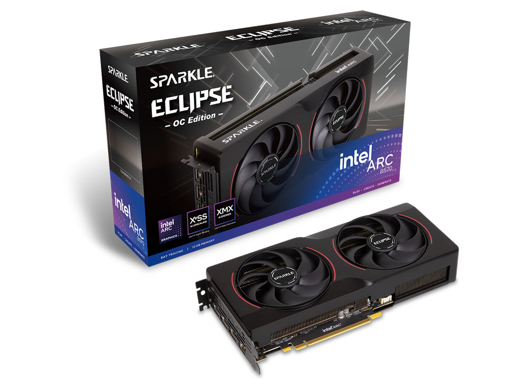 Grafična kartica Intel ARC B570 ECLIPSE OC, 10GB GDDR6, PCIe 4.0 x8, 3xDP 1xHDMI, Sparkle
