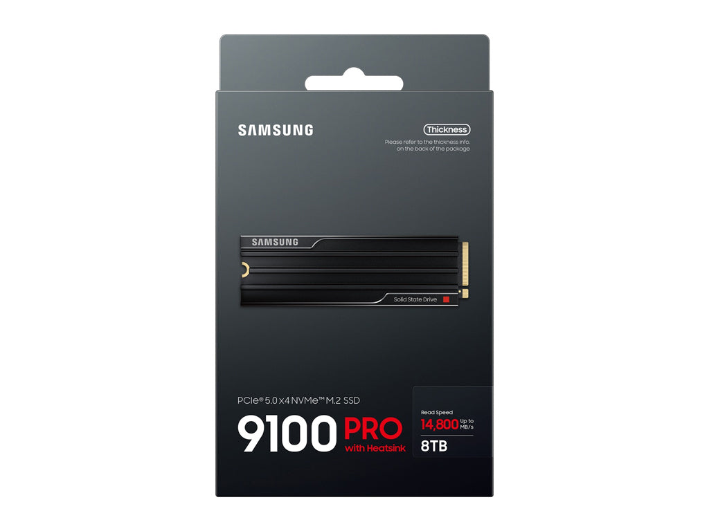 SSD 8TB M.2 80mm PCI-e 5.0 x4 NVMe 2.0, V-NAND, Samsung 9100 PRO HeatSink (MZ-VAP8T0CW)
