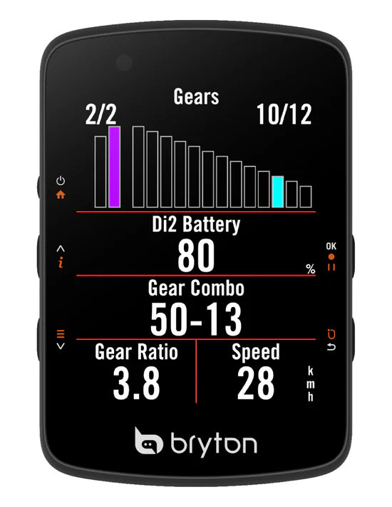 Kolesarski računalnik Bryton Rider 550 E, USB-C