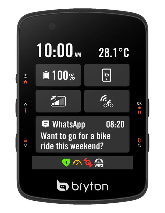Kolesarski računalnik Bryton Rider 550 E, USB-C
