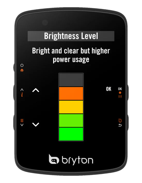 Kolesarski računalnik Bryton Rider 550 E, USB-C