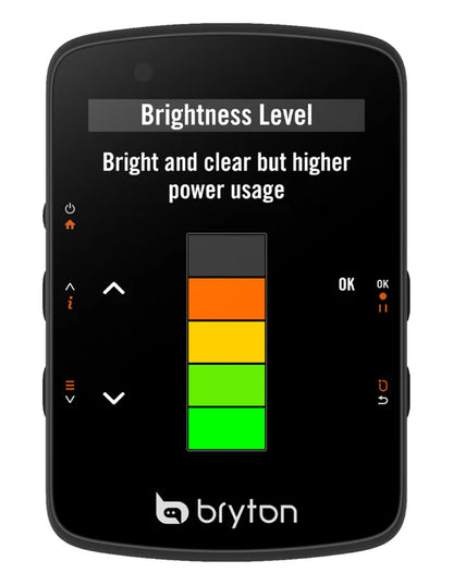 Kolesarski računalnik Bryton Rider 550 E, USB-C