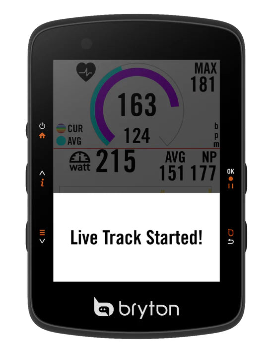 Kolesarski računalnik Bryton Rider 550 E, USB-C
