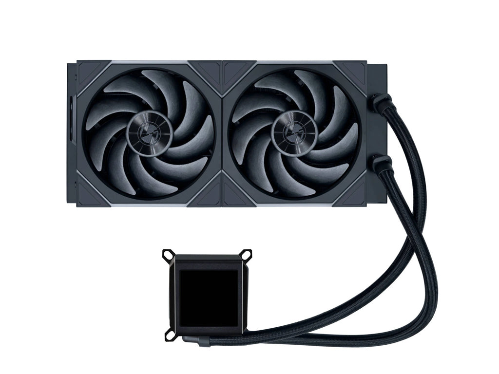 Komplet za tekočinsko hlajenje AIO Liquid Cooler Lian Li GALAHAD II LCD 280 TL Wireless, ARGB, črn