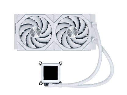 Komplet za tekočinsko hlajenje AIO Liquid Cooler Lian Li GALAHAD II LCD 280 TL Wireless, ARGB, bel