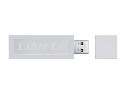 Ventilator za ohišje Lian Li UNI FAN TL Wireless LCD 120 Reverse Blade ARGB PWM 120mm, 3 Pack + Kontroler, bel
