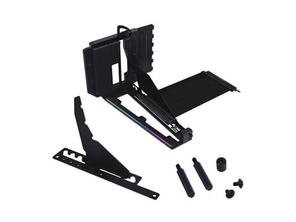 Univerzalni vertikalni nosilec grafične kartice Lian Li GPU Bracket Kit V4, 4 reže, PCIe 5.0, črn